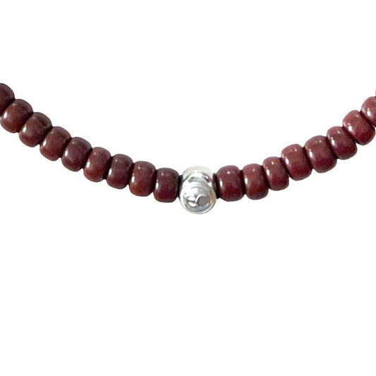 Burgundy Brown (Dark Wine Red). Bracelet