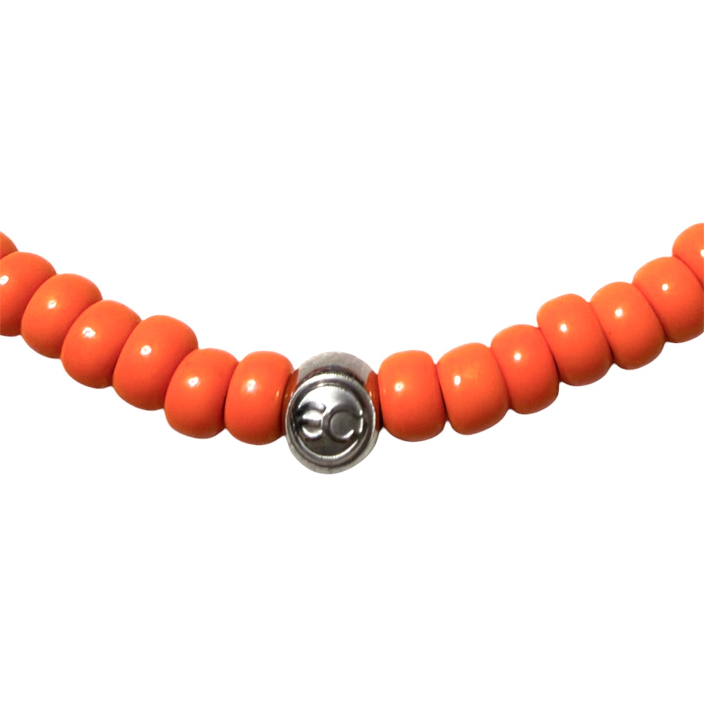 ORANGE BRACELET STAINLESS STEEL 8”