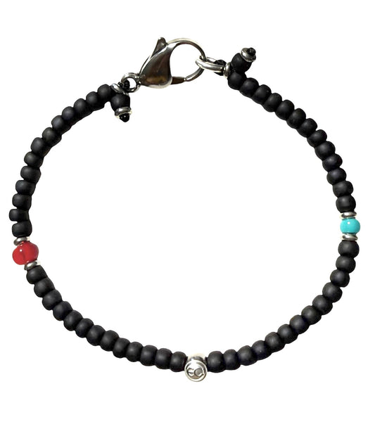 BLACK ONIX MATTE BRACELET 8”